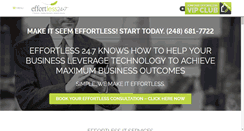 Desktop Screenshot of effortless247.com