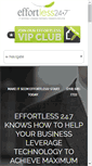 Mobile Screenshot of effortless247.com