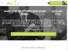 Tablet Screenshot of effortless247.com